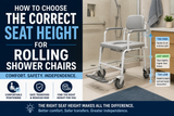 How To Determine Rolling Shower Chair Seat Height