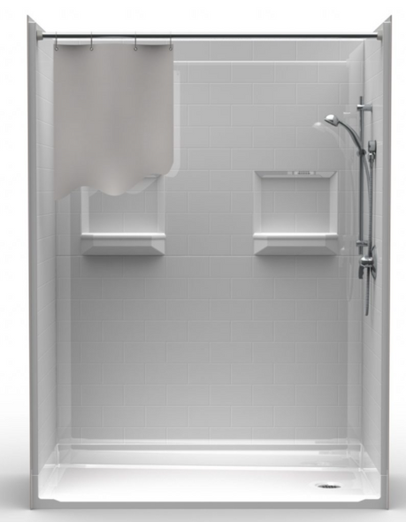 Roll In Shower Package 60 X 30 With 1-3/4" Threshold