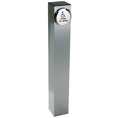 54" X 6" Square Bollard with Push Plate Actuator