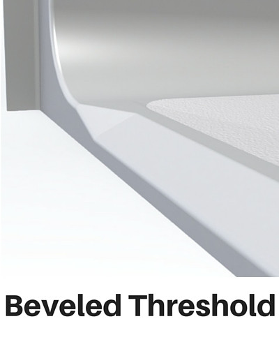 Barrier Free Shower Beveled Threshold