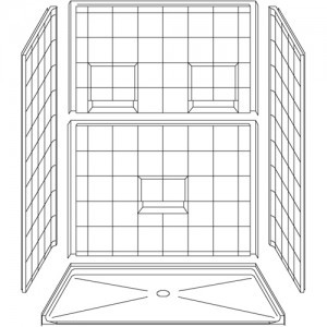 Wheelchair Shower 60 X 36 With Center Drain