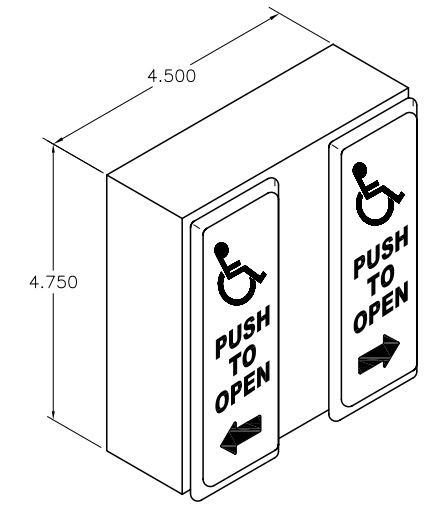 Handicap Buttons Vestibule Application