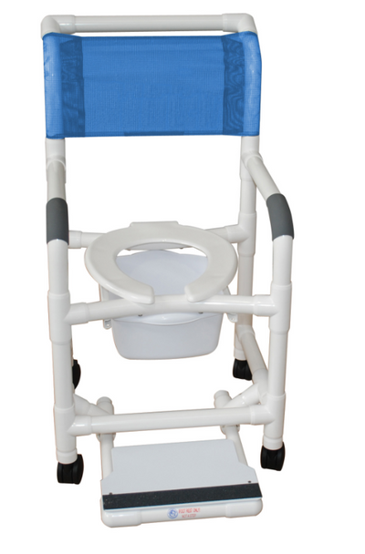 Superior PVC Shower Chair With Footrest and Pail