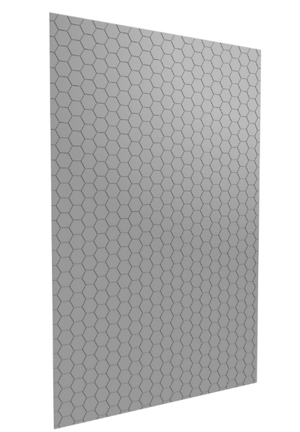 Valena Shower Wall Panel Hexagon Tile 60" X 84"