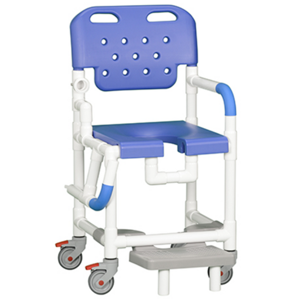 Platinum Shower Chair With Drop Arm and Footrest