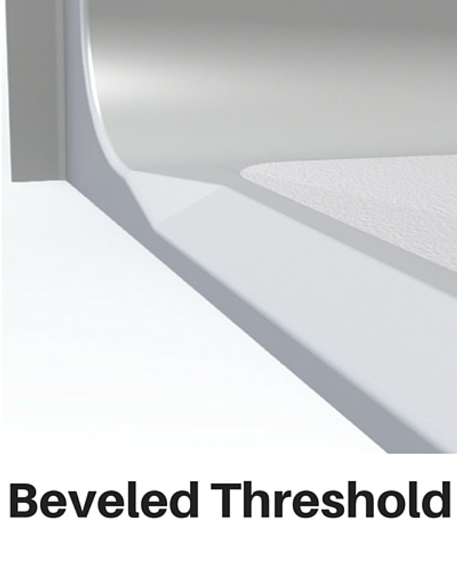 4 Piece ADA Shower with Beveled Threshold CareProdx