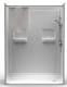 Roll In Shower Package 60 X 30 With 1-3/4" Threshold