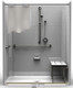 5 Piece ADA Roll-In Shower With Center Drain