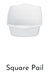 Square Pail For MJM Shower Chair