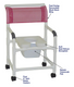 Mid Size PVC Shower Commode Chair With Soft Seat