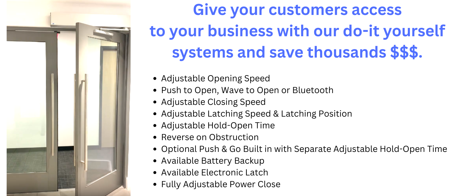 light commercial door opener