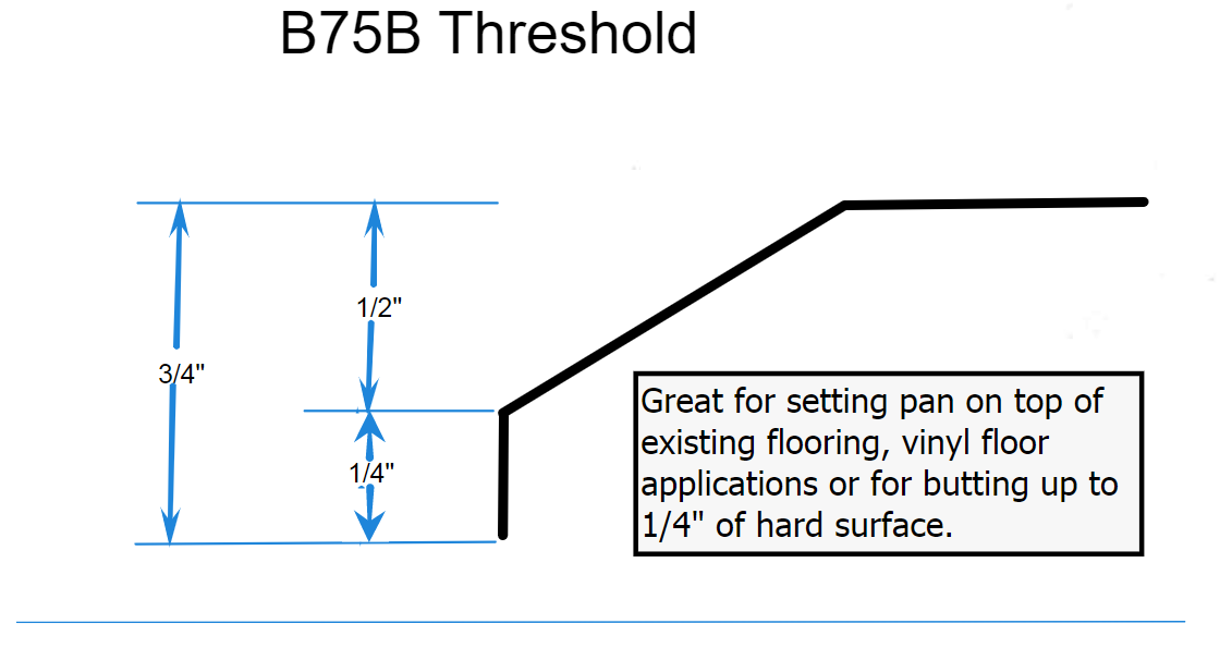 Barrier Free Shower - Five piece 54x36 - Subway Tile Look