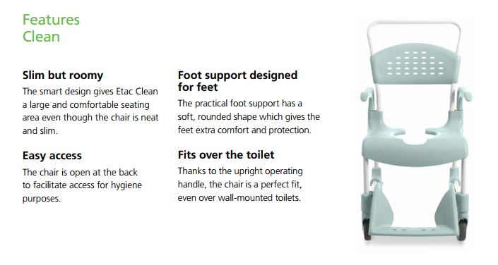 slim shower chair
