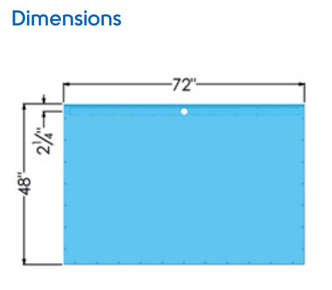 TrueDek Linear Tub Replacement Tile Over Shower Pan 59 X 35-1/2