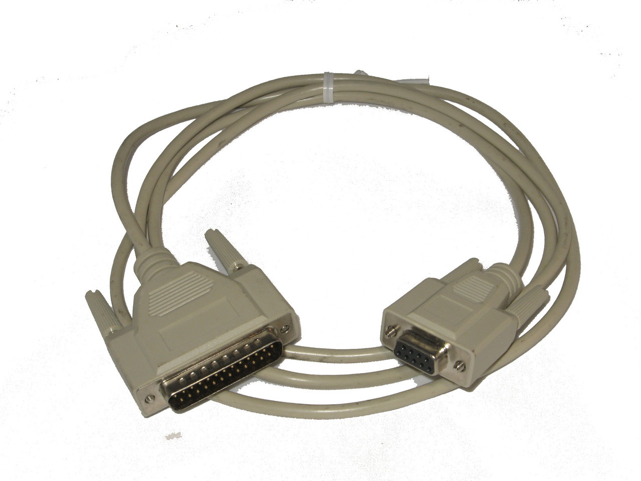 ASDQMS PC Serial Cable to connect 9 Pin to RS232 GageMux®, DB25-M to DB9-F, 6 foot length