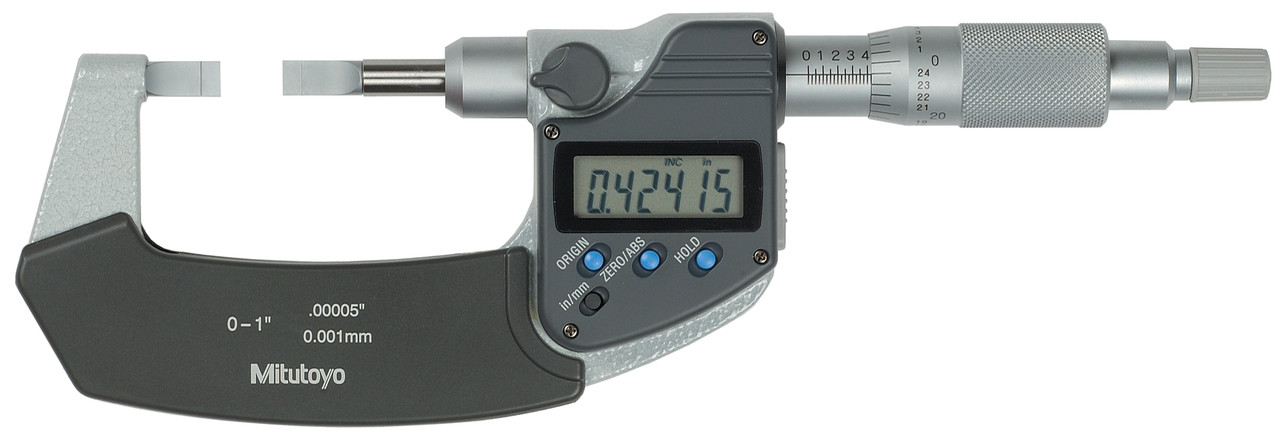 Mitutoyo 422-360-30 IP65 Type B Blade Micrometer with Output