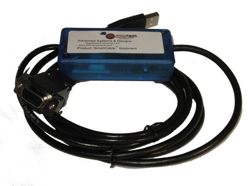 ASDQMS SmartCable with Keyboard Output for Mark-10 Series CG | EG Series Digital Force Gauge