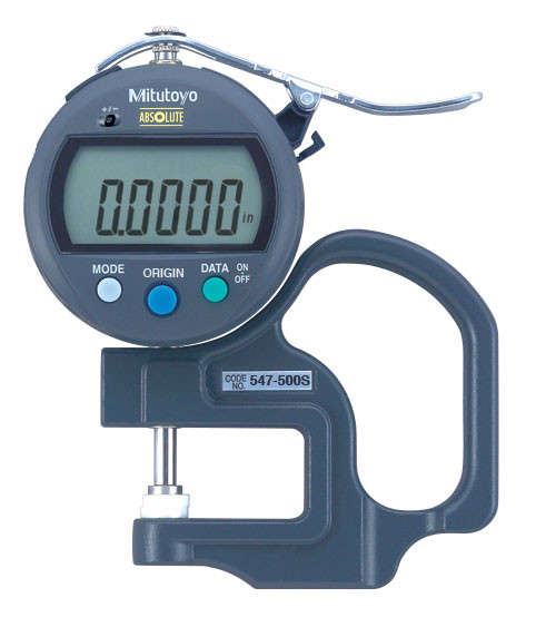 Mitutoyo 547-500S IDS Digimatic Flat Anvil Thickness Gage