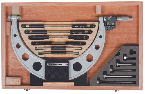 ASDQMS Mitutoyo 340-352-30 Digital Outside Micrometer; 6-12" Range