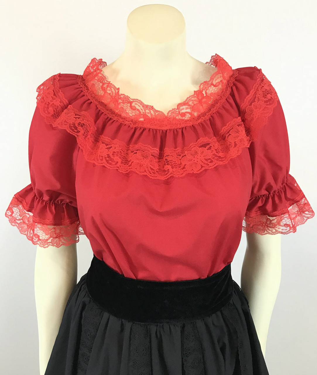 lace trim ruffle