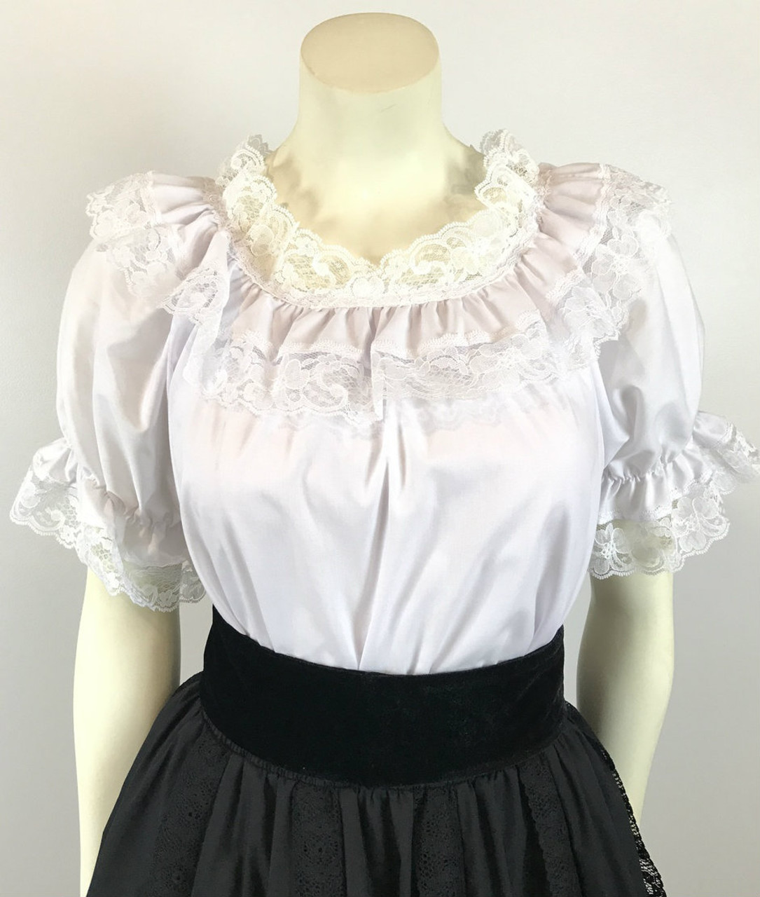 lace trim ruffle