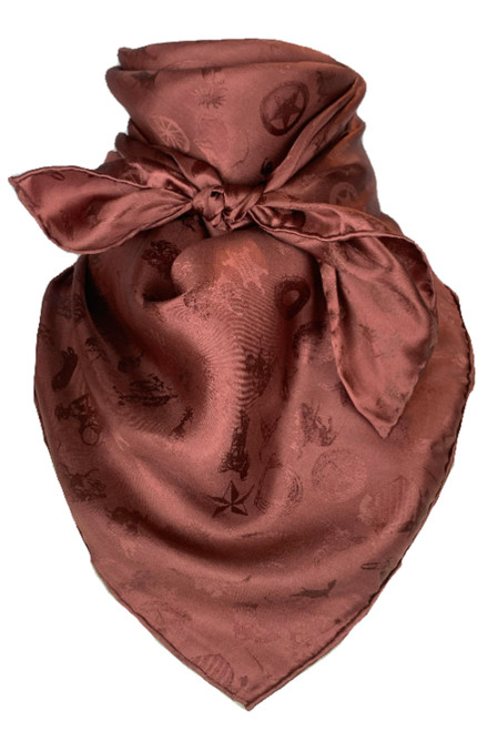 Cranberry  Cowboy Logo Jacquard