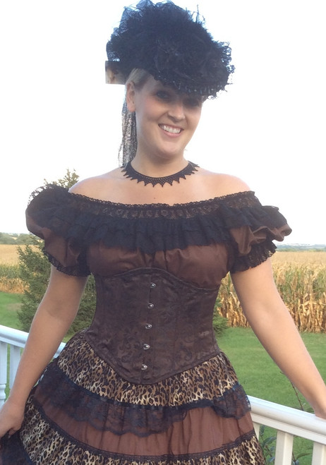Coffee Waspie Corset