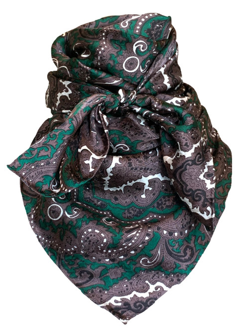 Paisley Green and Chocolate