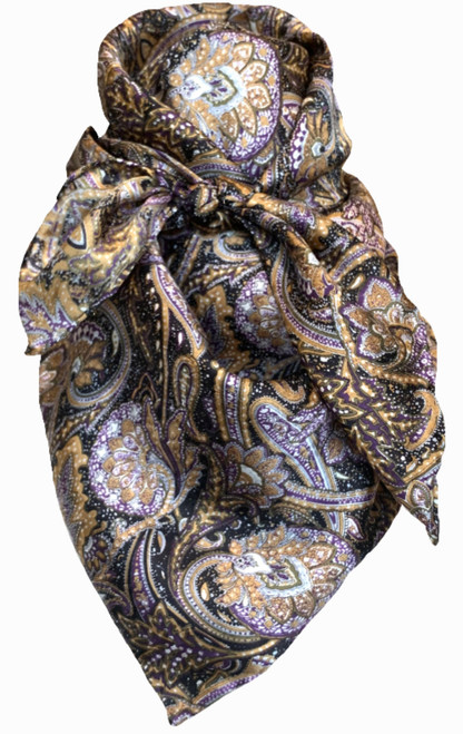 Paisley Purple and Gold 