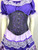 Lace Trim Ruffle Top - Purple/Lilac