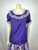 Lace Trim Ruffle Top - Purple/Lilac