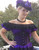 Blouse Paired With Black/Purple Waspie Corset. Blouse can be worn off shoulders