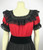 Fiesta Blouse - Red/Black