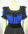 Fiesta Blouse - Royal/Black