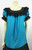 Fiesta Blouse - Turquoise/Black