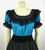 Fiesta Blouse - Turquoise/Black