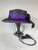 Lace Shooter Hat- Purple/Black