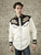 Men’s Natural & Black Vintage Shirt with Tan Floral Embroidery