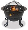 Blue Rhino UniFlame 30 Inch Diameter Bronze Fire Pit with Stars and Moons