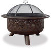 Blue Rhino UniFlame Oil Rubbed Bronze Outdoor Fire Pit with Criss-Cross Design