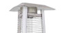 TFPS Patio Heaters 94" Tall Commercial Triangle Glass Tube Heater - Stainless Steel Patio Heater - TFPS-HLDS01-CGTSS