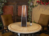 TFPS Patio Heaters 39" Tall Table Top Glass Tube Heater - Hammered Bronze Patio Heater - TFPS-HLDS032-GTTHG