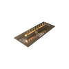 Warming Trends Crossfire 90K BTU Linear Brass 18” Burner System - Pan - Key Valve Kit Fire Pit Gas Burner The Fire Pit Store