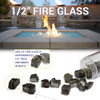 1/2 inch Starfire Classic Fire Glass 6
