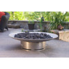 Fire Pit Art Bella Vita 70" Stainless Steel Natural Gas or LP Gas Fire Pit - BV70GAS 2
