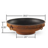 Fire Pit Art Emperor 36" Low Profile Wood Burning Fire Pit 1