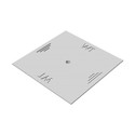 Warming Trends Custom 49 - 59 inch - 1/8 inch Aluminum Plate for Cross Fire Gas Burner  Square