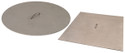 32 inch x 1/8 inch Brushed Aluminum Fire Pit Cover with Handle - For 30 inch Opening
