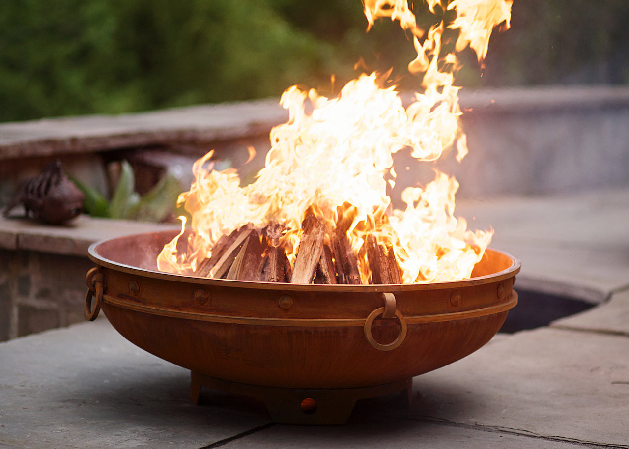 Heated discussions over wood-burning fire pits