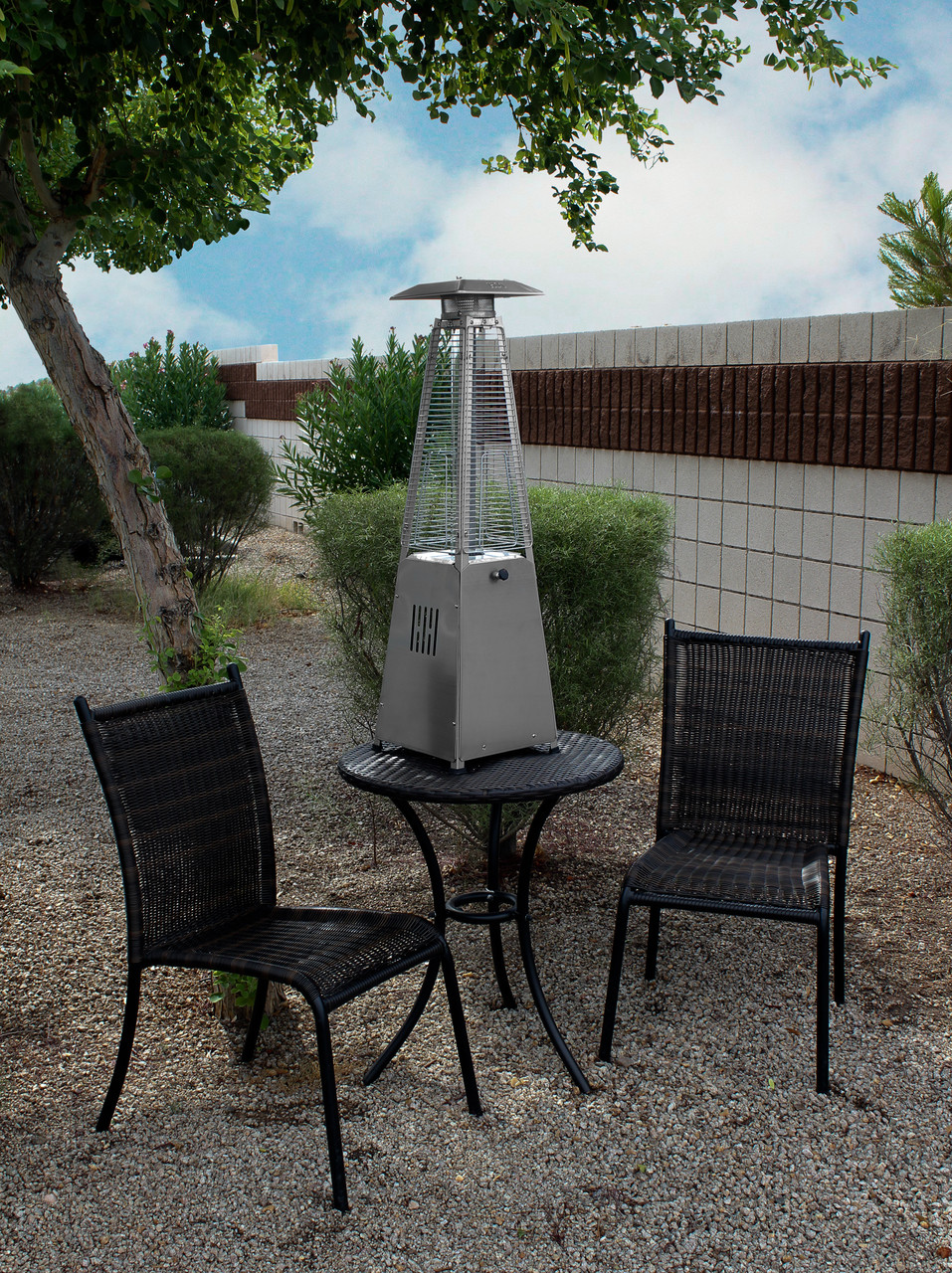Hiland 3BOLT SGT-Burner 3 Bolt Hole Pattern Burner For Square Glass Tube Patio Heater W/Regulateor, One Size, Grey